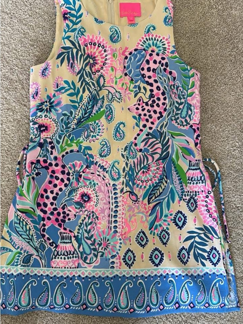 Lilly Pulitzer Multicolor Sleeveless Paisley Print Romper